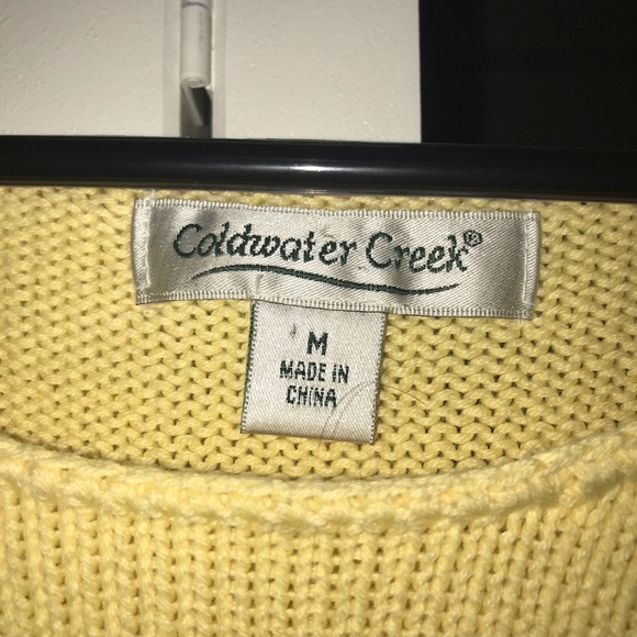 Yellow Coldwater Creek sweater - Picture 2 of 2